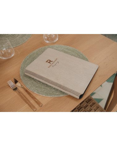 FLEX - A4 Letter Welcome supports This charming innovative letter is made of birch wood and its binding is done with rings fe...