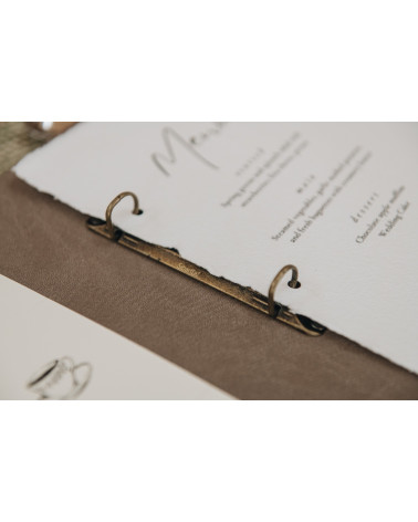 FLEX - A4 Letter Welcome supports This charming innovative letter is made of birch wood and its binding is done with rings fe...