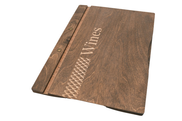 CLASSIC - LOW A4 Letter Wooden menu boards The classic and functional letter, featuring a screw binding system.
