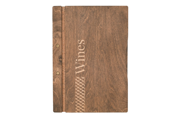 CLASSIC - LOW A4 Letter Wooden menu boards The classic and functional letter, featuring a screw binding system.