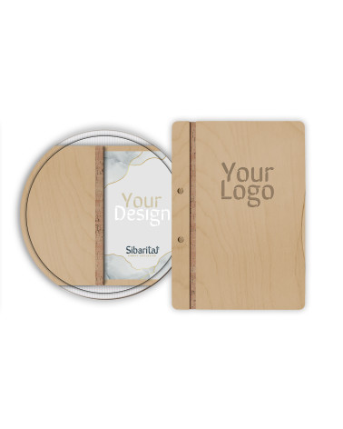 CLASSIC - LOW A4 Letter Wooden menu boards The classic and functional letter, featuring a screw binding system.