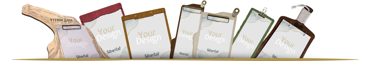 Wooden menu holders and menu stands | Premium image for your menu